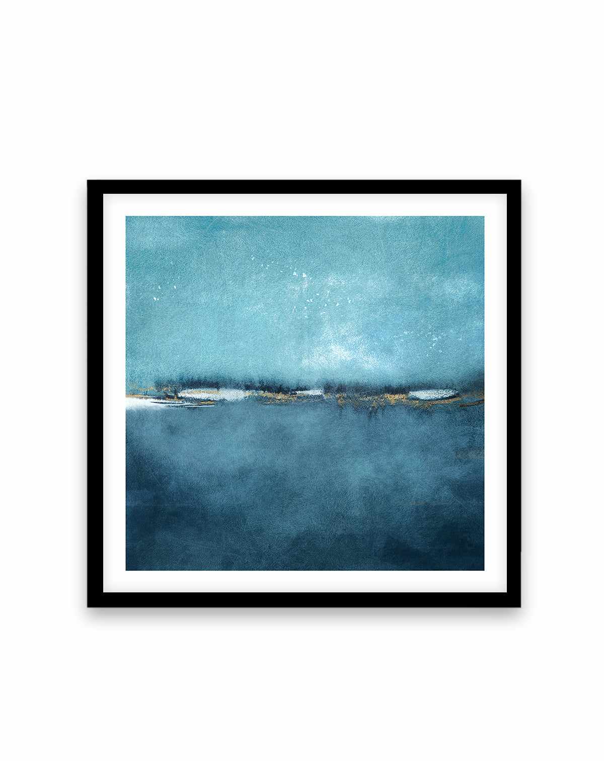 Cerulean Study No 2 Square Art Print