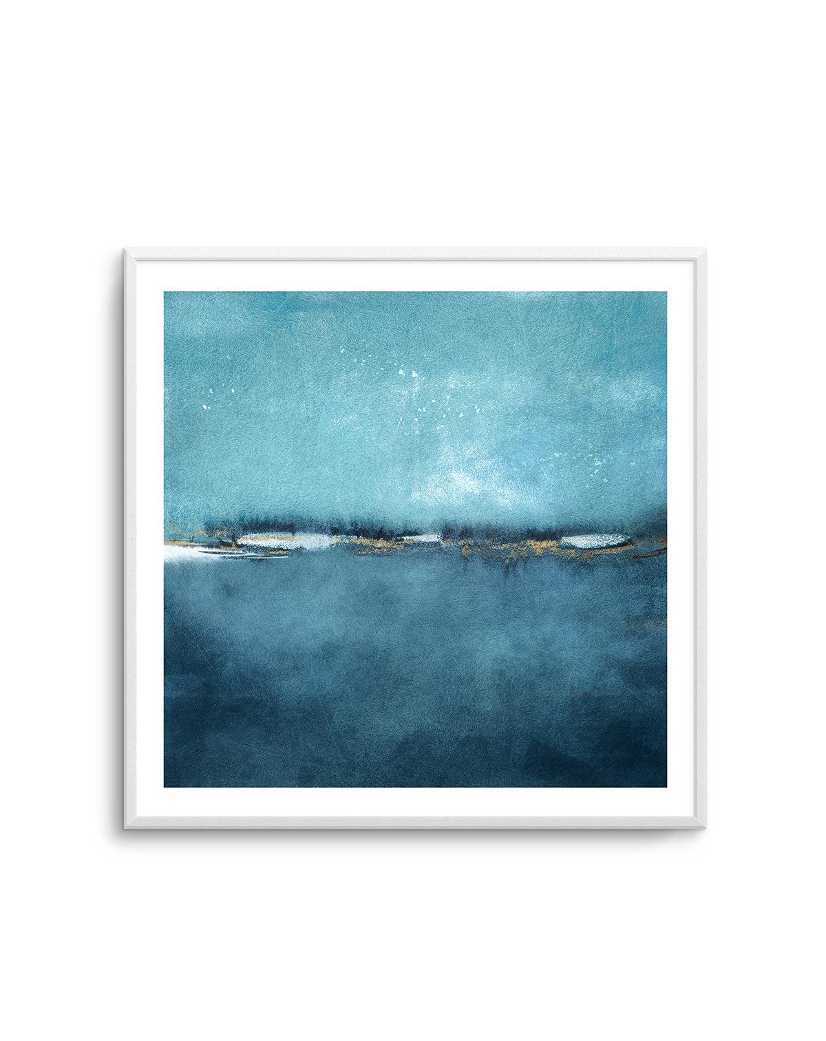 Cerulean Study No 2 Square Art Print