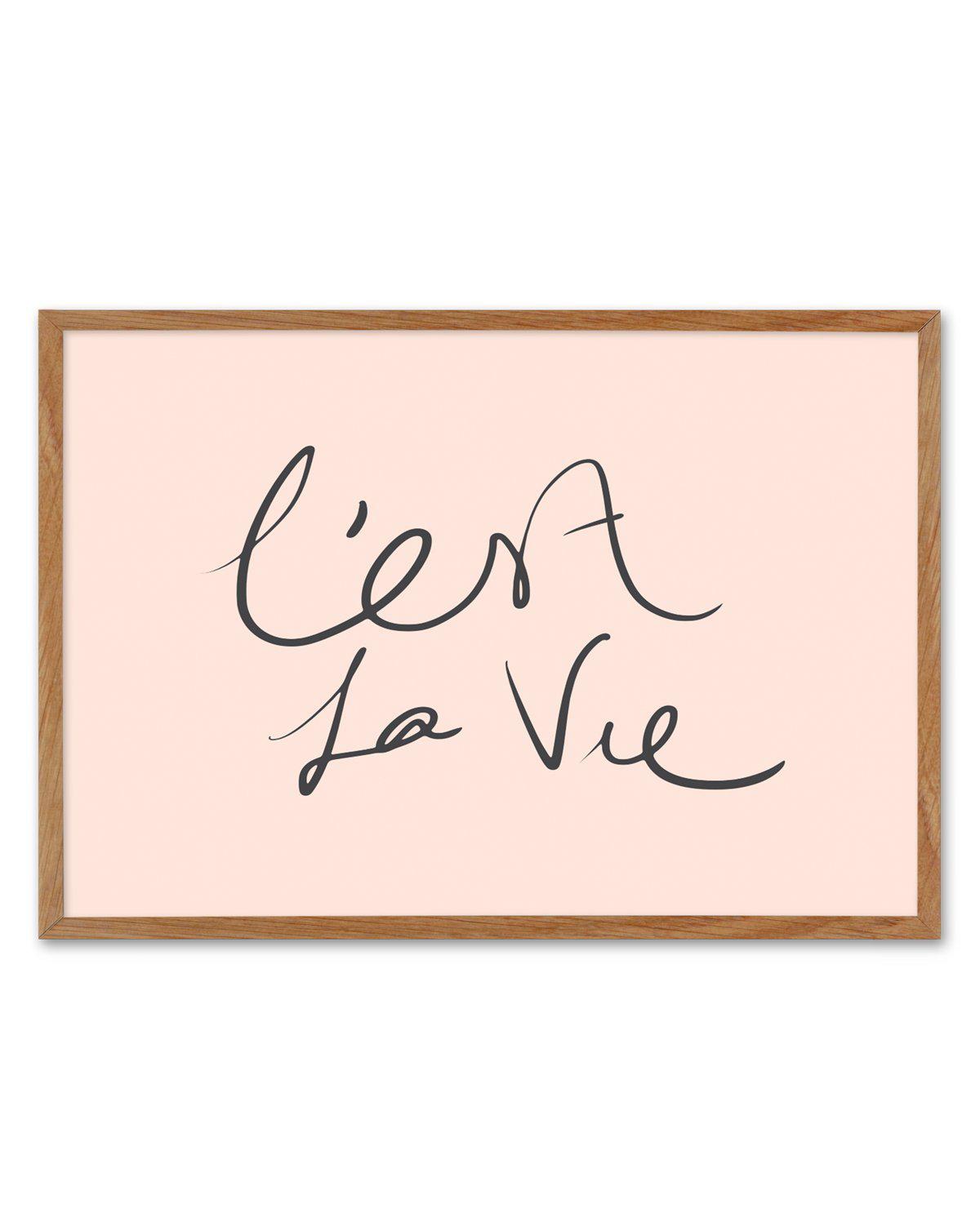 C'est La Vie 2.0 Art Print-PRINT-Olive et Oriel-Olive et Oriel-50x70 cm | 19.6" x 27.5"-Walnut-With White Border-Buy-Australian-Art-Prints-Online-with-Olive-et-Oriel-Your-Artwork-Specialists-Austrailia-Decorate-With-Coastal-Photo-Wall-Art-Prints-From-Our-Beach-House-Artwork-Collection-Fine-Poster-and-Framed-Artwork