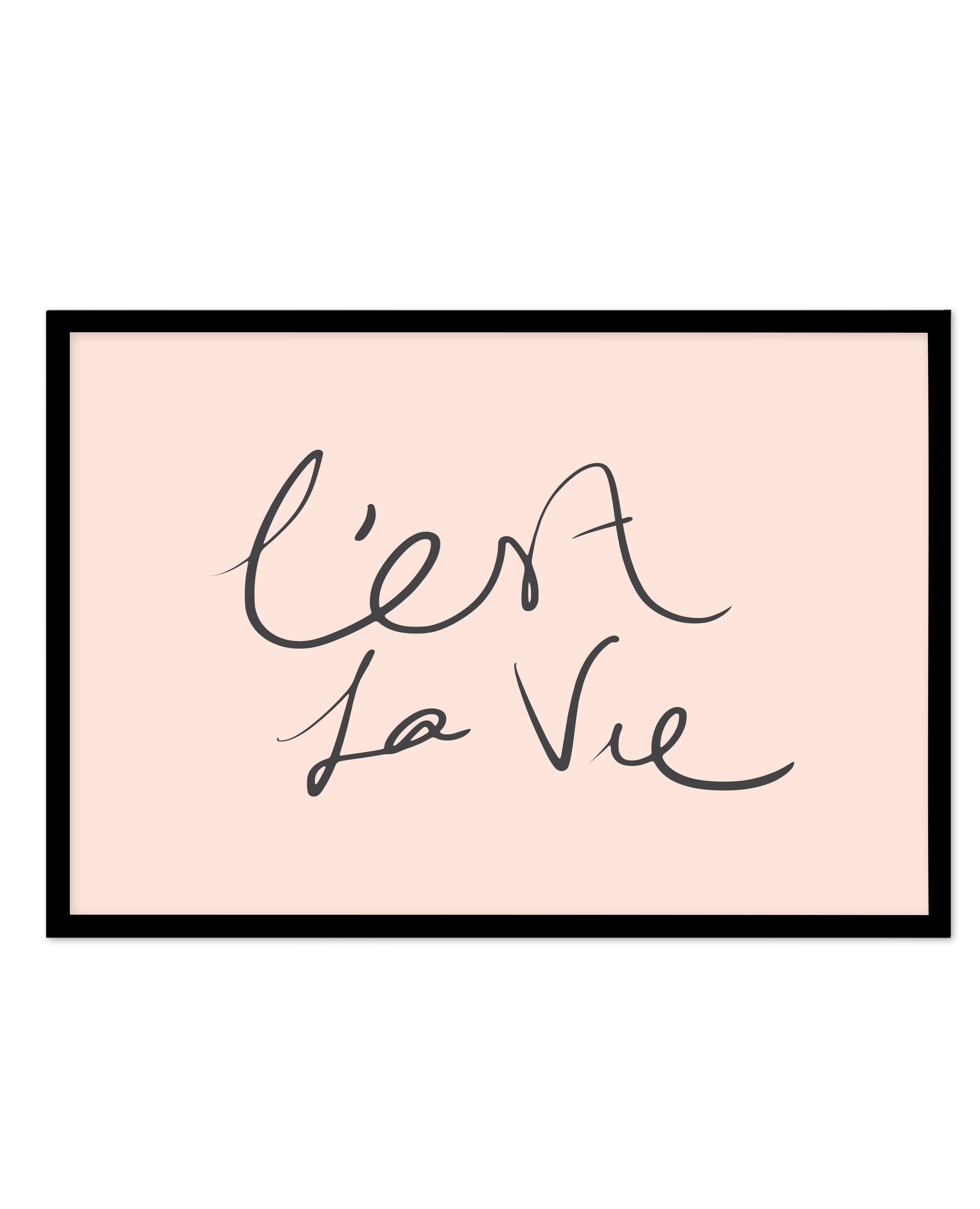 C'est La Vie 2.0 Art Print-PRINT-Olive et Oriel-Olive et Oriel-A5 | 5.8" x 8.3" | 14.8 x 21cm-Black-With White Border-Buy-Australian-Art-Prints-Online-with-Olive-et-Oriel-Your-Artwork-Specialists-Austrailia-Decorate-With-Coastal-Photo-Wall-Art-Prints-From-Our-Beach-House-Artwork-Collection-Fine-Poster-and-Framed-Artwork