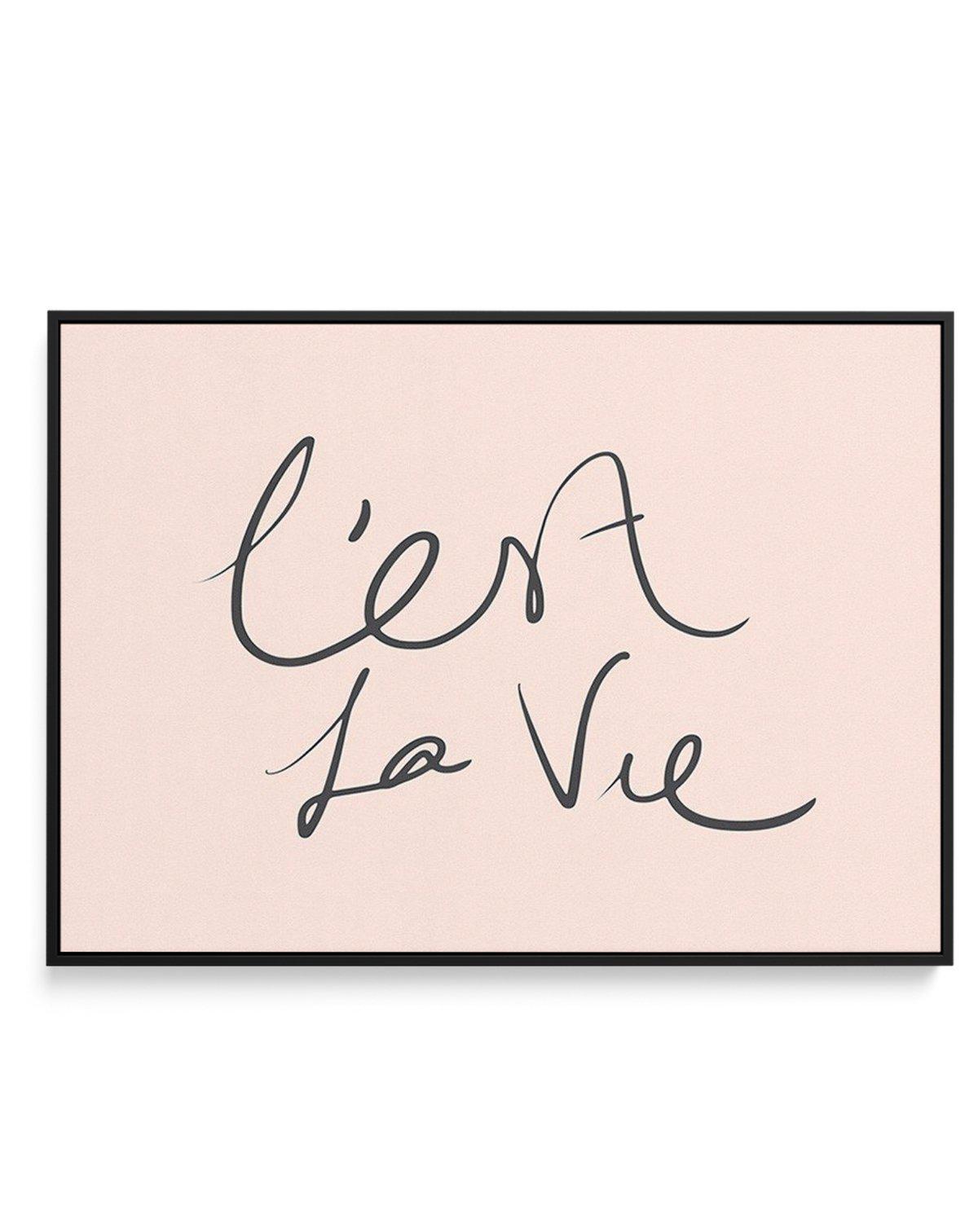 C'est La Vie 2.0 | Framed Canvas-CANVAS-You can shop wall art online with Olive et Oriel for everything from abstract art to fun kids wall art. Our beautiful modern art prints and canvas art are available from large canvas prints to wall art paintings and our proudly Australian artwork collection offers only the highest quality framed large wall art and canvas art Australia - You can buy fashion photography prints or Hampton print posters and paintings on canvas from Olive et Oriel and have them