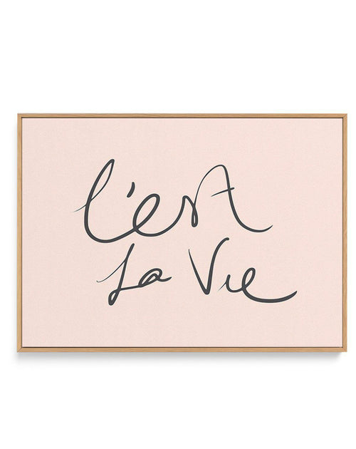 C'est La Vie 2.0 | Framed Canvas-CANVAS-You can shop wall art online with Olive et Oriel for everything from abstract art to fun kids wall art. Our beautiful modern art prints and canvas art are available from large canvas prints to wall art paintings and our proudly Australian artwork collection offers only the highest quality framed large wall art and canvas art Australia - You can buy fashion photography prints or Hampton print posters and paintings on canvas from Olive et Oriel and have them