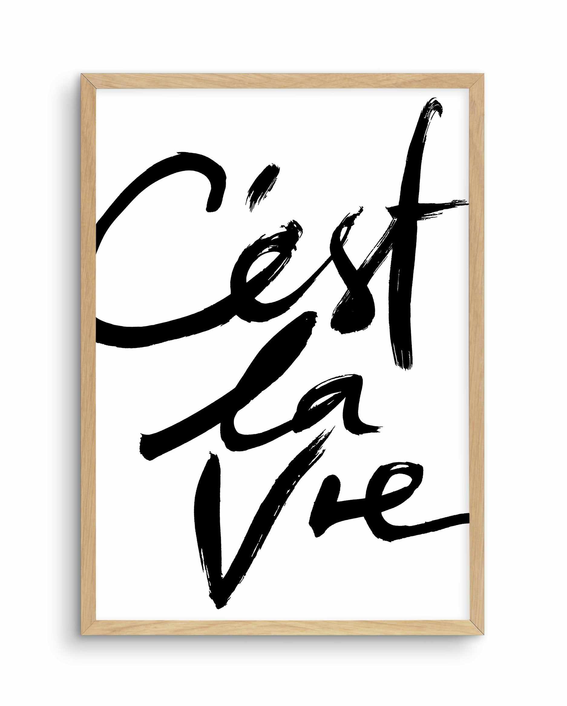 C'est La Vie II Art Print-PRINT-Olive et Oriel-Olive et Oriel-A5 | 5.8" x 8.3" | 14.8 x 21cm-Oak-With White Border-Buy-Australian-Art-Prints-Online-with-Olive-et-Oriel-Your-Artwork-Specialists-Austrailia-Decorate-With-Coastal-Photo-Wall-Art-Prints-From-Our-Beach-House-Artwork-Collection-Fine-Poster-and-Framed-Artwork