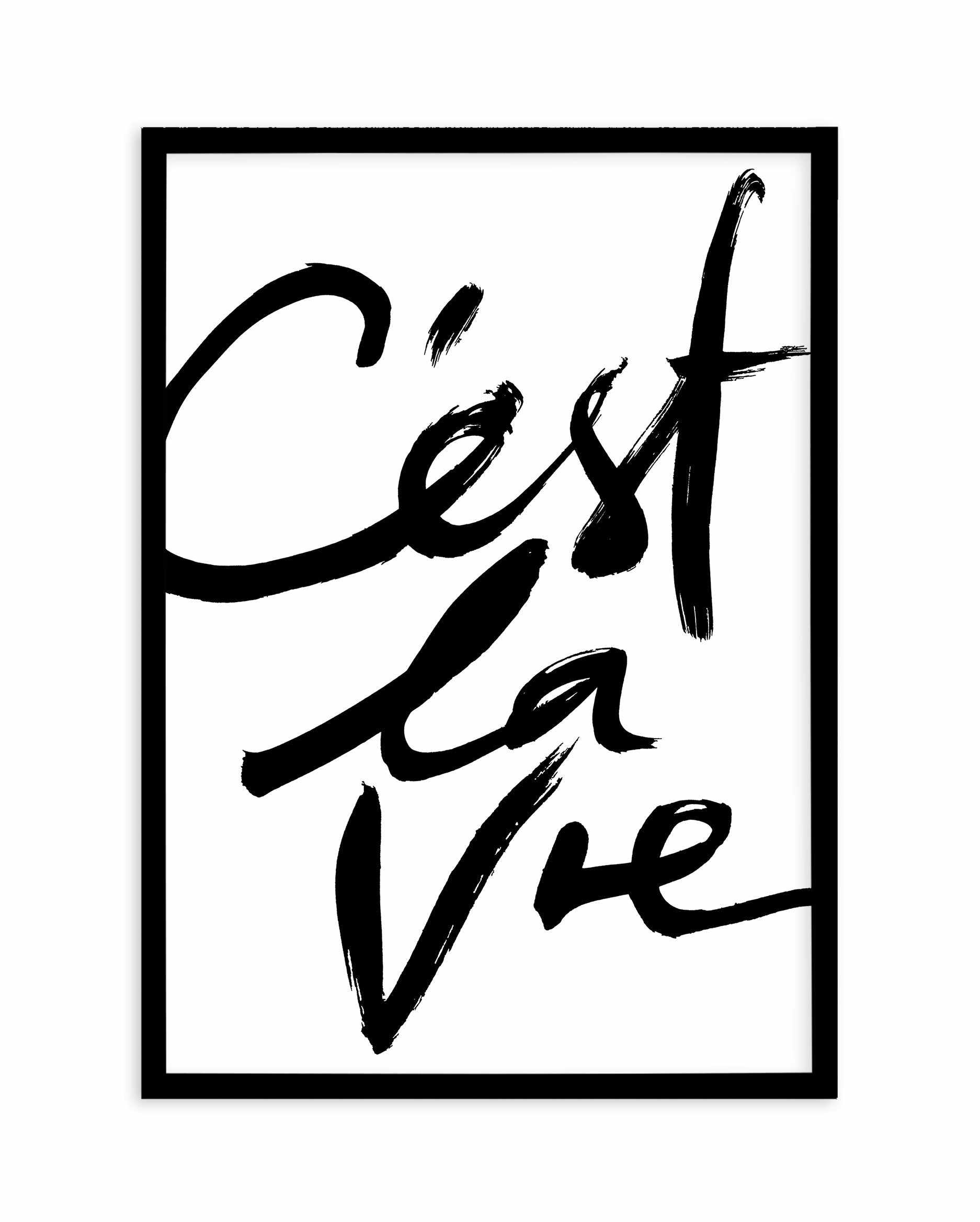 C'est La Vie II Art Print-PRINT-Olive et Oriel-Olive et Oriel-A5 | 5.8" x 8.3" | 14.8 x 21cm-Black-With White Border-Buy-Australian-Art-Prints-Online-with-Olive-et-Oriel-Your-Artwork-Specialists-Austrailia-Decorate-With-Coastal-Photo-Wall-Art-Prints-From-Our-Beach-House-Artwork-Collection-Fine-Poster-and-Framed-Artwork