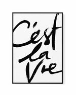 C'est La Vie II | Framed Canvas-CANVAS-You can shop wall art online with Olive et Oriel for everything from abstract art to fun kids wall art. Our beautiful modern art prints and canvas art are available from large canvas prints to wall art paintings and our proudly Australian artwork collection offers only the highest quality framed large wall art and canvas art Australia - You can buy fashion photography prints or Hampton print posters and paintings on canvas from Olive et Oriel and have them 