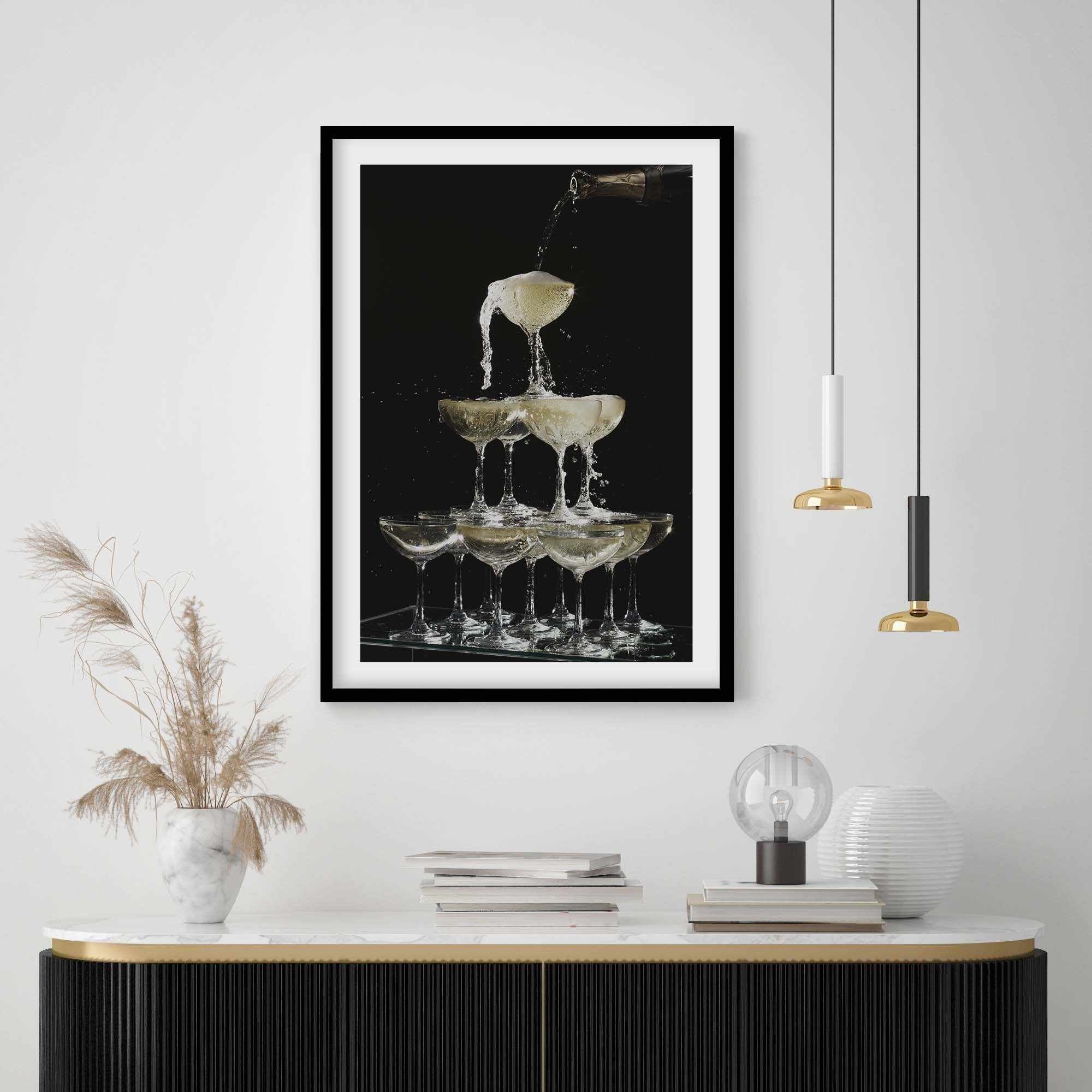 Champagne Fountain Art Print-PRINT-Olive et Oriel-Olive et Oriel-Buy-Australian-Art-Prints-Online-with-Olive-et-Oriel-Your-Artwork-Specialists-Austrailia-Decorate-With-Coastal-Photo-Wall-Art-Prints-From-Our-Beach-House-Artwork-Collection-Fine-Poster-and-Framed-Artwork