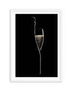 Champagne Silhouette Art Print-PRINT-Olive et Oriel-Olive et Oriel-A5 | 5.8" x 8.3" | 14.8 x 21cm-White-With White Border-Buy-Australian-Art-Prints-Online-with-Olive-et-Oriel-Your-Artwork-Specialists-Austrailia-Decorate-With-Coastal-Photo-Wall-Art-Prints-From-Our-Beach-House-Artwork-Collection-Fine-Poster-and-Framed-Artwork