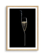 Champagne Silhouette Art Print-PRINT-Olive et Oriel-Olive et Oriel-A5 | 5.8" x 8.3" | 14.8 x 21cm-Oak-With White Border-Buy-Australian-Art-Prints-Online-with-Olive-et-Oriel-Your-Artwork-Specialists-Austrailia-Decorate-With-Coastal-Photo-Wall-Art-Prints-From-Our-Beach-House-Artwork-Collection-Fine-Poster-and-Framed-Artwork