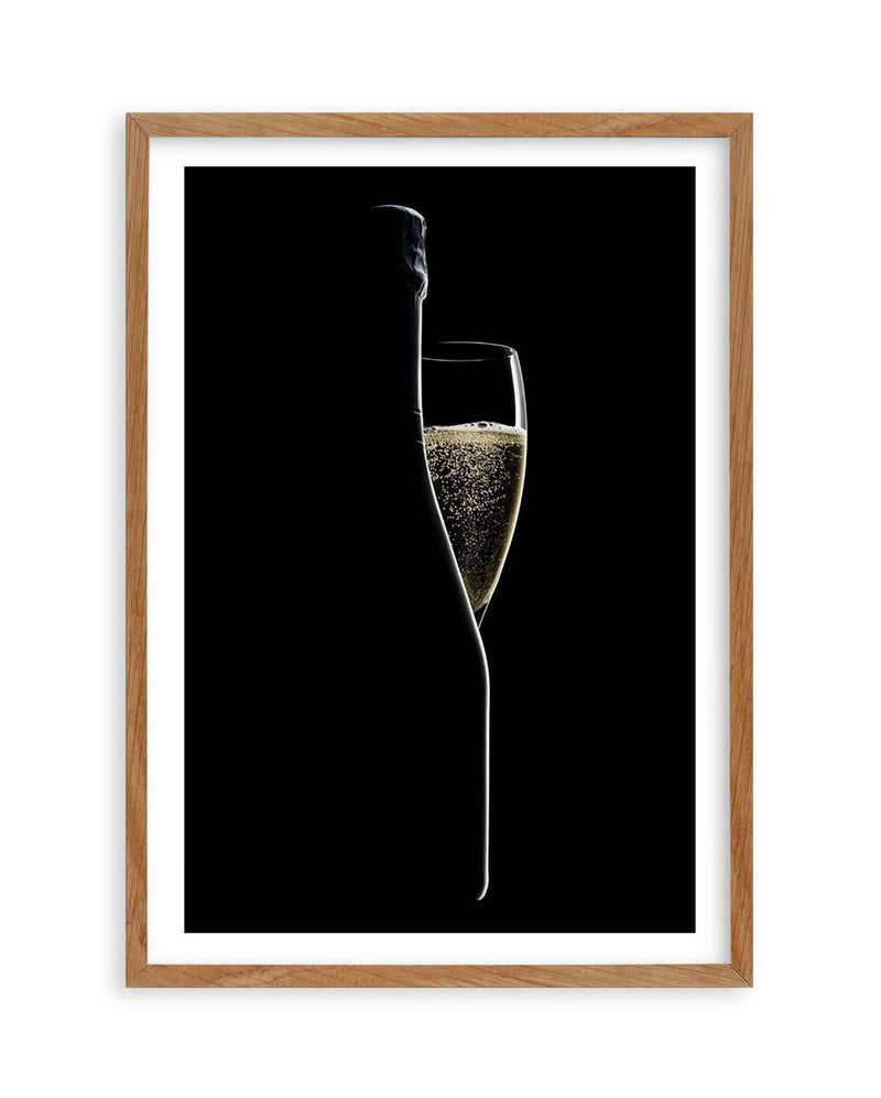 Champagne Silhouette Art Print-PRINT-Olive et Oriel-Olive et Oriel-Buy-Australian-Art-Prints-Online-with-Olive-et-Oriel-Your-Artwork-Specialists-Austrailia-Decorate-With-Coastal-Photo-Wall-Art-Prints-From-Our-Beach-House-Artwork-Collection-Fine-Poster-and-Framed-Artwork