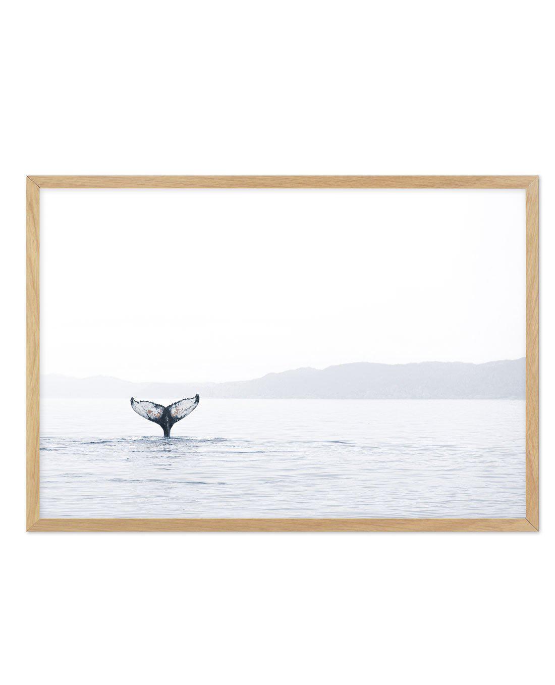 Whale Song Art Print-PRINT-Olive et Oriel-Olive et Oriel-A5 | 5.8" x 8.3" | 14.8 x 21cm-Oak-With White Border-Buy-Australian-Art-Prints-Online-with-Olive-et-Oriel-Your-Artwork-Specialists-Austrailia-Decorate-With-Coastal-Photo-Wall-Art-Prints-From-Our-Beach-House-Artwork-Collection-Fine-Poster-and-Framed-Artwork