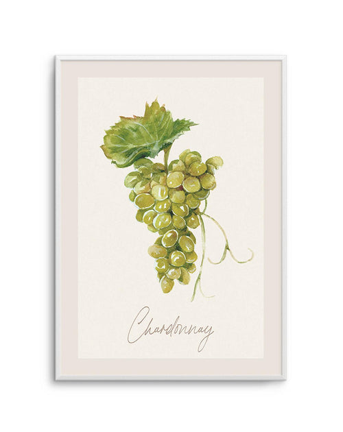 Chardonnay Art Print-PRINT-Olive et Oriel-Olive et Oriel-A5 | 5.8" x 8.3" | 14.8 x 21cm-Unframed Art Print-With White Border-Buy-Australian-Art-Prints-Online-with-Olive-et-Oriel-Your-Artwork-Specialists-Austrailia-Decorate-With-Coastal-Photo-Wall-Art-Prints-From-Our-Beach-House-Artwork-Collection-Fine-Poster-and-Framed-Artwork