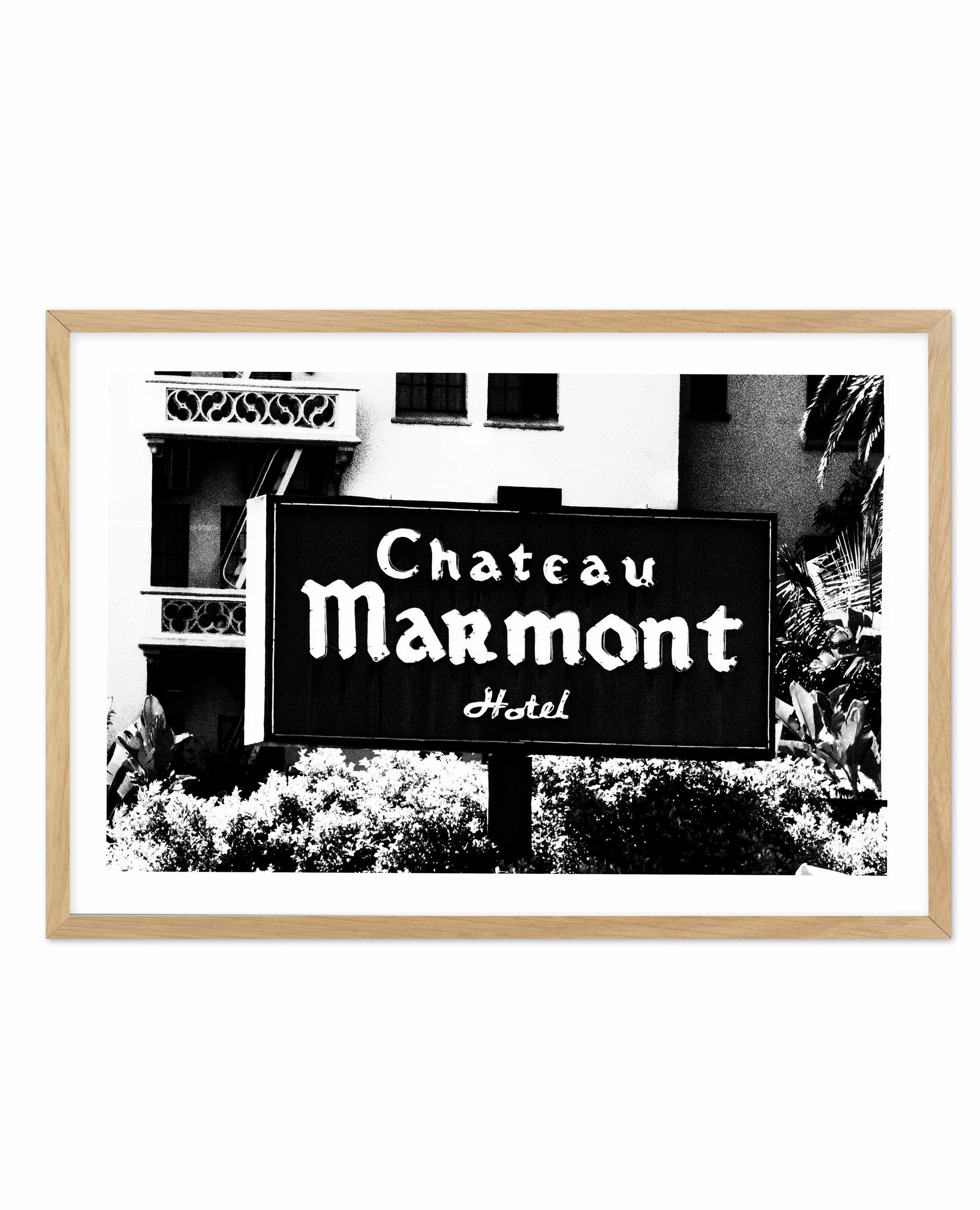 Chateau Marmont | LS Art Print-PRINT-Olive et Oriel-Olive et Oriel-A5 | 5.8" x 8.3" | 14.8 x 21cm-Oak-With White Border-Buy-Australian-Art-Prints-Online-with-Olive-et-Oriel-Your-Artwork-Specialists-Austrailia-Decorate-With-Coastal-Photo-Wall-Art-Prints-From-Our-Beach-House-Artwork-Collection-Fine-Poster-and-Framed-Artwork