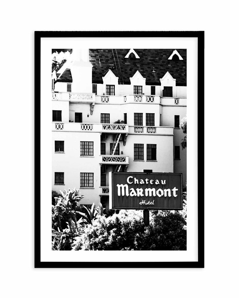 Chateau Marmont | PT Art Print-PRINT-Olive et Oriel-Olive et Oriel-A5 | 5.8" x 8.3" | 14.8 x 21cm-Black-With White Border-Buy-Australian-Art-Prints-Online-with-Olive-et-Oriel-Your-Artwork-Specialists-Austrailia-Decorate-With-Coastal-Photo-Wall-Art-Prints-From-Our-Beach-House-Artwork-Collection-Fine-Poster-and-Framed-Artwork