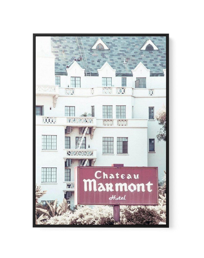 Chateau Marmont | Vintage | Framed Canvas-CANVAS-You can shop wall art online with Olive et Oriel for everything from abstract art to fun kids wall art. Our beautiful modern art prints and canvas art are available from large canvas prints to wall art paintings and our proudly Australian artwork collection offers only the highest quality framed large wall art and canvas art Australia - You can buy fashion photography prints or Hampton print posters and paintings on canvas from Olive et Oriel and 