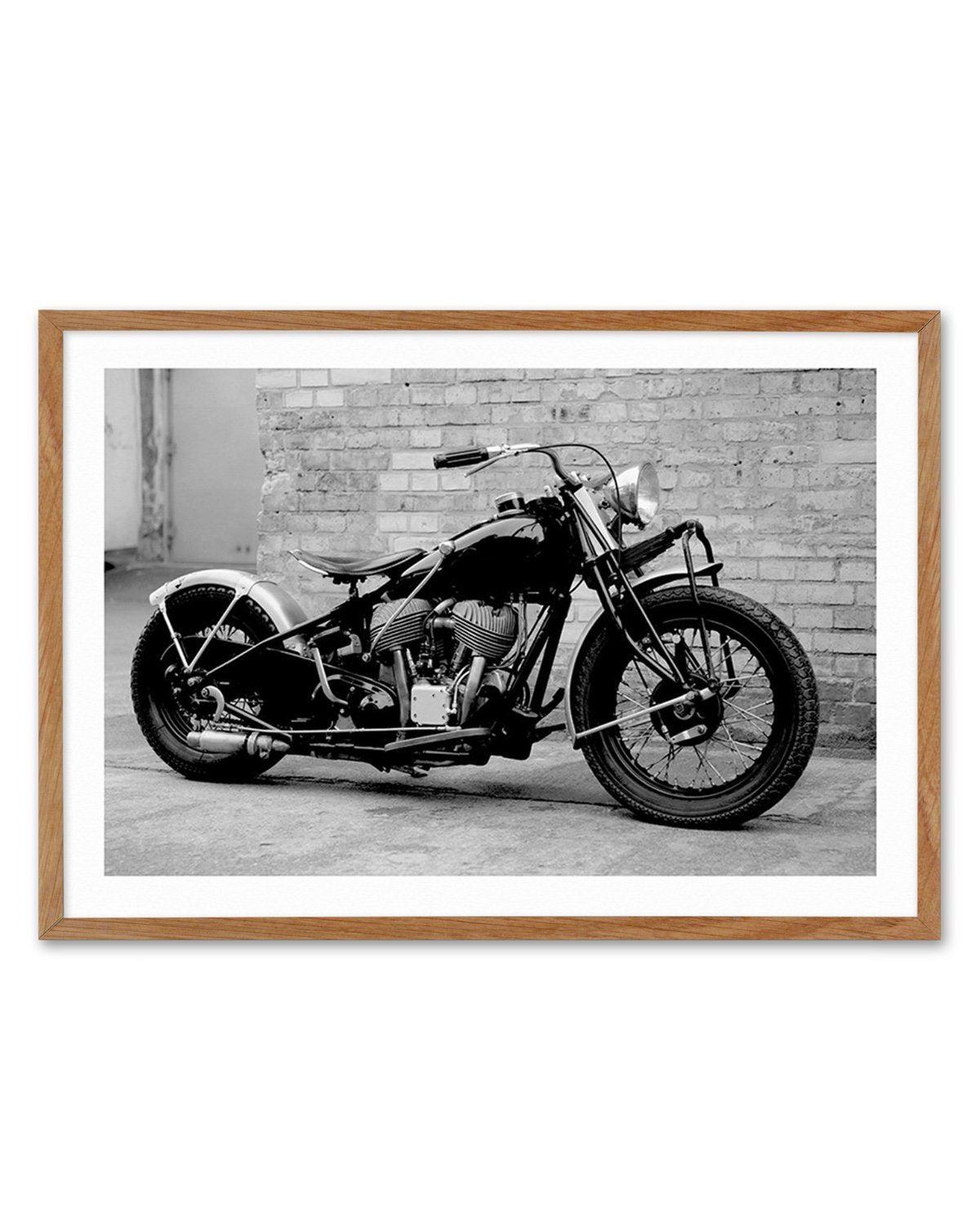 Classic Motorcycle Art Print-PRINT-Olive et Oriel-Olive et Oriel-Buy-Australian-Art-Prints-Online-with-Olive-et-Oriel-Your-Artwork-Specialists-Austrailia-Decorate-With-Coastal-Photo-Wall-Art-Prints-From-Our-Beach-House-Artwork-Collection-Fine-Poster-and-Framed-Artwork