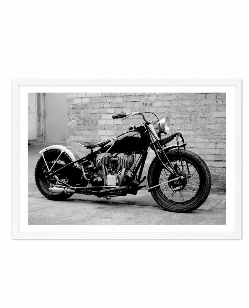 Classic Motorcycle Art Print-PRINT-Olive et Oriel-Olive et Oriel-A5 | 5.8" x 8.3" | 14.8 x 21cm-White-With White Border-Buy-Australian-Art-Prints-Online-with-Olive-et-Oriel-Your-Artwork-Specialists-Austrailia-Decorate-With-Coastal-Photo-Wall-Art-Prints-From-Our-Beach-House-Artwork-Collection-Fine-Poster-and-Framed-Artwork