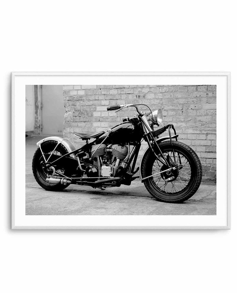 Classic Motorcycle Art Print-PRINT-Olive et Oriel-Olive et Oriel-A5 | 5.8" x 8.3" | 14.8 x 21cm-Unframed Art Print-With White Border-Buy-Australian-Art-Prints-Online-with-Olive-et-Oriel-Your-Artwork-Specialists-Austrailia-Decorate-With-Coastal-Photo-Wall-Art-Prints-From-Our-Beach-House-Artwork-Collection-Fine-Poster-and-Framed-Artwork