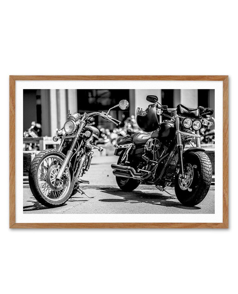 Classic Motorcycle II Art Print-PRINT-Olive et Oriel-Olive et Oriel-Buy-Australian-Art-Prints-Online-with-Olive-et-Oriel-Your-Artwork-Specialists-Austrailia-Decorate-With-Coastal-Photo-Wall-Art-Prints-From-Our-Beach-House-Artwork-Collection-Fine-Poster-and-Framed-Artwork