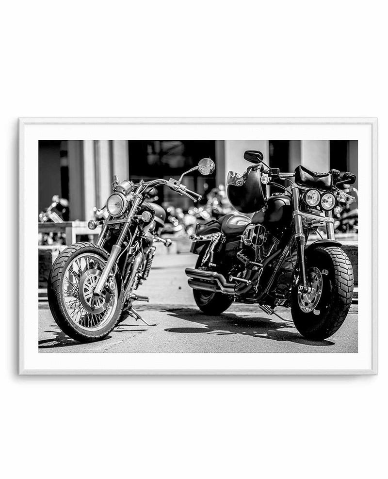 Classic Motorcycle II Art Print-PRINT-Olive et Oriel-Olive et Oriel-A5 | 5.8" x 8.3" | 14.8 x 21cm-Unframed Art Print-With White Border-Buy-Australian-Art-Prints-Online-with-Olive-et-Oriel-Your-Artwork-Specialists-Austrailia-Decorate-With-Coastal-Photo-Wall-Art-Prints-From-Our-Beach-House-Artwork-Collection-Fine-Poster-and-Framed-Artwork