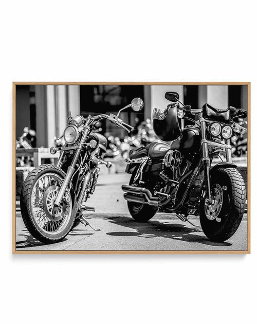 Classic Motorcycle II | Framed Canvas-CANVAS-You can shop wall art online with Olive et Oriel for everything from abstract art to fun kids wall art. Our beautiful modern art prints and canvas art are available from large canvas prints to wall art paintings and our proudly Australian artwork collection offers only the highest quality framed large wall art and canvas art Australia - You can buy fashion photography prints or Hampton print posters and paintings on canvas from Olive et Oriel and have