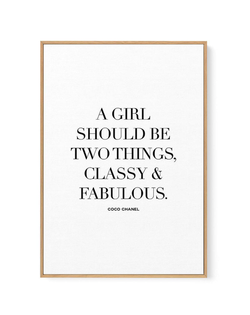 SHOP Classy & Fabulous  Coco Chanel Typographic Fashion Quote