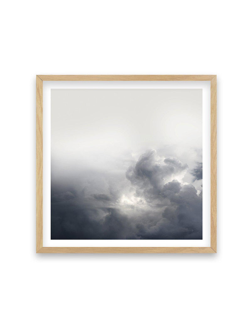 Clouds III SQ Art Print-PRINT-Olive et Oriel-Olive et Oriel-70x70 cm | 27.5" x 27.5"-Oak-With White Border-Buy-Australian-Art-Prints-Online-with-Olive-et-Oriel-Your-Artwork-Specialists-Austrailia-Decorate-With-Coastal-Photo-Wall-Art-Prints-From-Our-Beach-House-Artwork-Collection-Fine-Poster-and-Framed-Artwork
