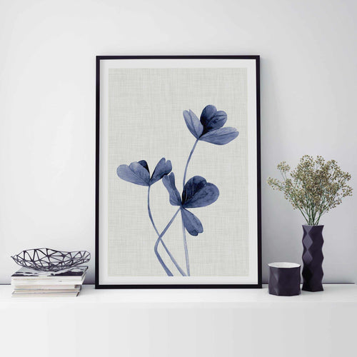 Clover | Navy Art Print-PRINT-Olive et Oriel-Olive et Oriel-Buy-Australian-Art-Prints-Online-with-Olive-et-Oriel-Your-Artwork-Specialists-Austrailia-Decorate-With-Coastal-Photo-Wall-Art-Prints-From-Our-Beach-House-Artwork-Collection-Fine-Poster-and-Framed-Artwork