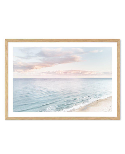 Coastal Sunset Art Print-PRINT-Olive et Oriel-Olive et Oriel-A5 | 5.8" x 8.3" | 14.8 x 21cm-Oak-With White Border-Buy-Australian-Art-Prints-Online-with-Olive-et-Oriel-Your-Artwork-Specialists-Austrailia-Decorate-With-Coastal-Photo-Wall-Art-Prints-From-Our-Beach-House-Artwork-Collection-Fine-Poster-and-Framed-Artwork