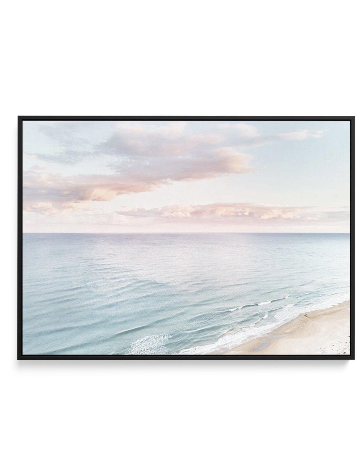 Coastal Sunset | Framed Canvas-CANVAS-You can shop wall art online with Olive et Oriel for everything from abstract art to fun kids wall art. Our beautiful modern art prints and canvas art are available from large canvas prints to wall art paintings and our proudly Australian artwork collection offers only the highest quality framed large wall art and canvas art Australia - You can buy fashion photography prints or Hampton print posters and paintings on canvas from Olive et Oriel and have them d