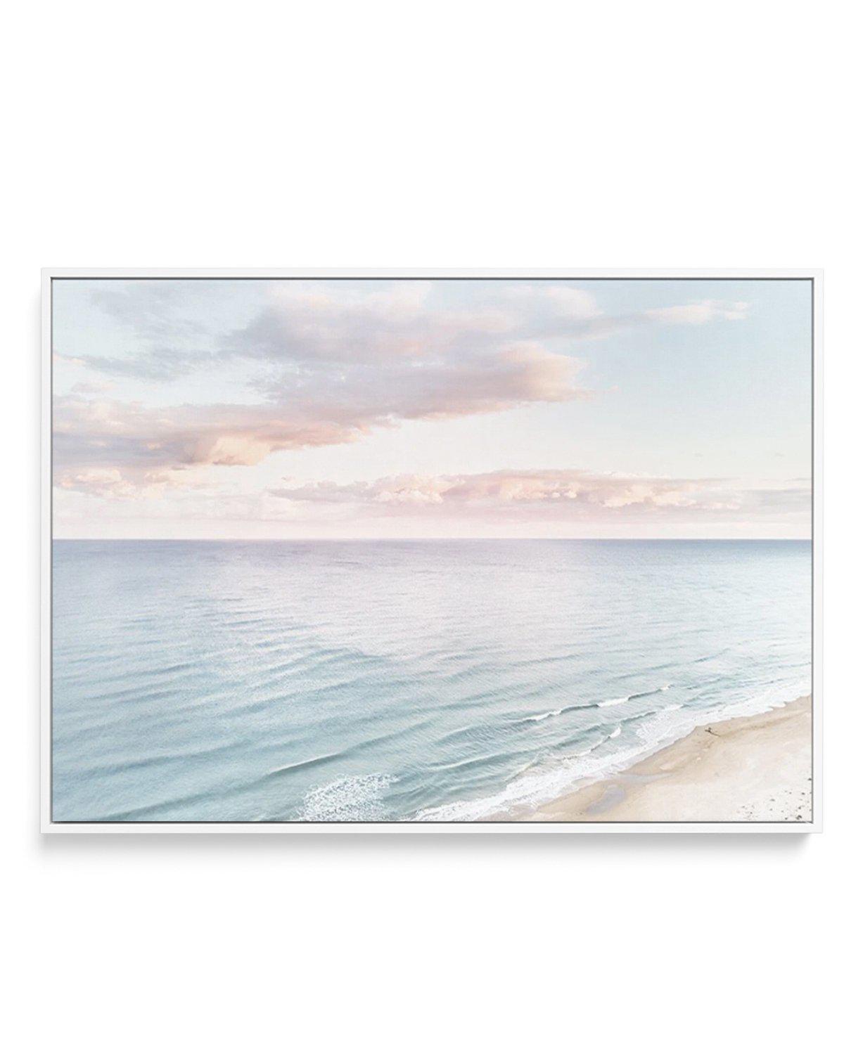 Coastal Sunset | Framed Canvas-CANVAS-You can shop wall art online with Olive et Oriel for everything from abstract art to fun kids wall art. Our beautiful modern art prints and canvas art are available from large canvas prints to wall art paintings and our proudly Australian artwork collection offers only the highest quality framed large wall art and canvas art Australia - You can buy fashion photography prints or Hampton print posters and paintings on canvas from Olive et Oriel and have them d