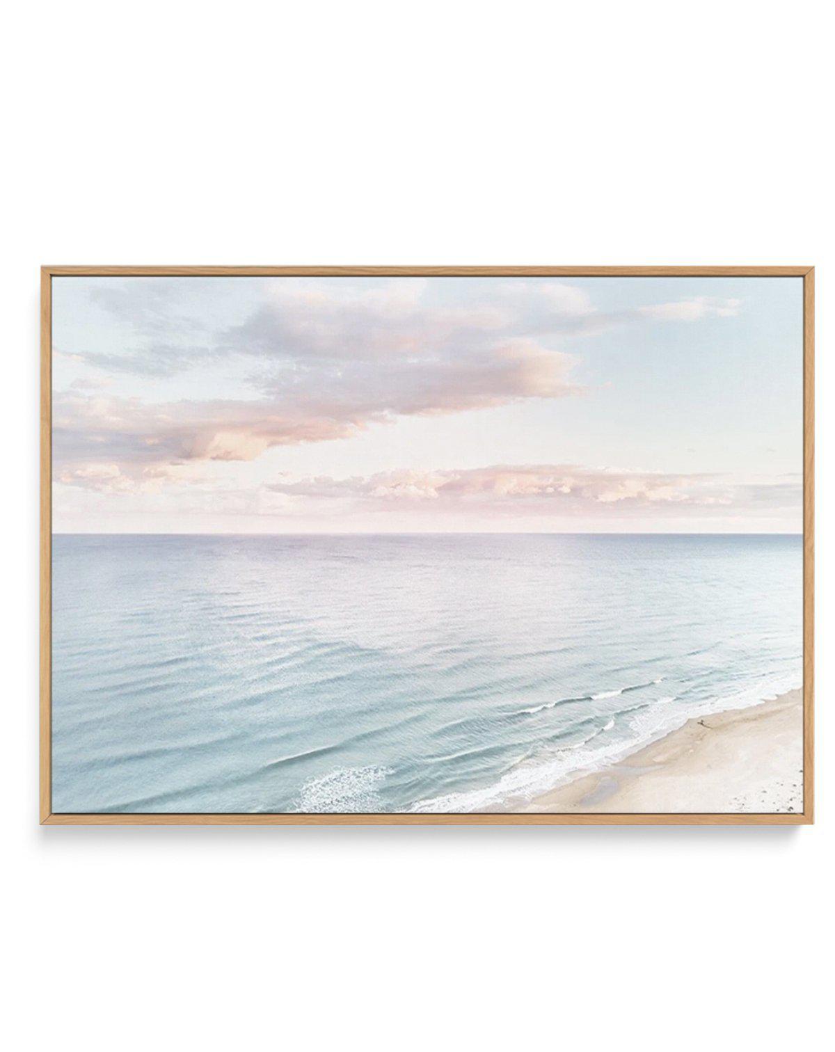 Coastal Sunset | Framed Canvas-CANVAS-You can shop wall art online with Olive et Oriel for everything from abstract art to fun kids wall art. Our beautiful modern art prints and canvas art are available from large canvas prints to wall art paintings and our proudly Australian artwork collection offers only the highest quality framed large wall art and canvas art Australia - You can buy fashion photography prints or Hampton print posters and paintings on canvas from Olive et Oriel and have them d