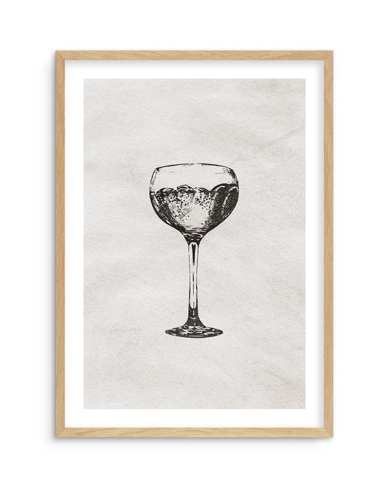 Cocktail Glass Art Print-PRINT-Olive et Oriel-Olive et Oriel-A5 | 5.8" x 8.3" | 14.8 x 21cm-Oak-With White Border-Buy-Australian-Art-Prints-Online-with-Olive-et-Oriel-Your-Artwork-Specialists-Austrailia-Decorate-With-Coastal-Photo-Wall-Art-Prints-From-Our-Beach-House-Artwork-Collection-Fine-Poster-and-Framed-Artwork