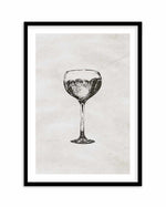 Cocktail Glass Art Print-PRINT-Olive et Oriel-Olive et Oriel-A5 | 5.8" x 8.3" | 14.8 x 21cm-Black-With White Border-Buy-Australian-Art-Prints-Online-with-Olive-et-Oriel-Your-Artwork-Specialists-Austrailia-Decorate-With-Coastal-Photo-Wall-Art-Prints-From-Our-Beach-House-Artwork-Collection-Fine-Poster-and-Framed-Artwork