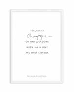 Coco Champagne Quote Art Print-PRINT-Olive et Oriel-Olive et Oriel-A5 | 5.8" x 8.3" | 14.8 x 21cm-White-With White Border-Buy-Australian-Art-Prints-Online-with-Olive-et-Oriel-Your-Artwork-Specialists-Austrailia-Decorate-With-Coastal-Photo-Wall-Art-Prints-From-Our-Beach-House-Artwork-Collection-Fine-Poster-and-Framed-Artwork