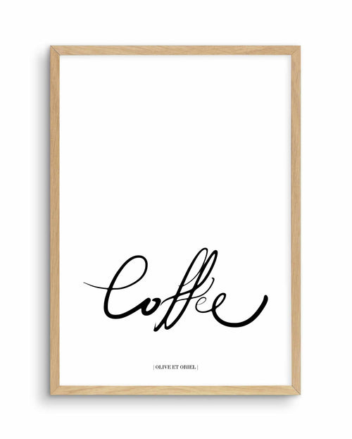 Coffee 2.0 Art Print-PRINT-Olive et Oriel-Olive et Oriel-A5 | 5.8" x 8.3" | 14.8 x 21cm-Oak-With White Border-Buy-Australian-Art-Prints-Online-with-Olive-et-Oriel-Your-Artwork-Specialists-Austrailia-Decorate-With-Coastal-Photo-Wall-Art-Prints-From-Our-Beach-House-Artwork-Collection-Fine-Poster-and-Framed-Artwork