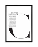 Coffee Art Print-PRINT-Olive et Oriel-Olive et Oriel-A5 | 5.8" x 8.3" | 14.8 x 21cm-Black-With White Border-Buy-Australian-Art-Prints-Online-with-Olive-et-Oriel-Your-Artwork-Specialists-Austrailia-Decorate-With-Coastal-Photo-Wall-Art-Prints-From-Our-Beach-House-Artwork-Collection-Fine-Poster-and-Framed-Artwork