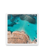 Comino, Malta From Above Art Print-PRINT-Olive et Oriel-Olive et Oriel-70x70 cm | 27.5" x 27.5"-White-With White Border-Buy-Australian-Art-Prints-Online-with-Olive-et-Oriel-Your-Artwork-Specialists-Austrailia-Decorate-With-Coastal-Photo-Wall-Art-Prints-From-Our-Beach-House-Artwork-Collection-Fine-Poster-and-Framed-Artwork