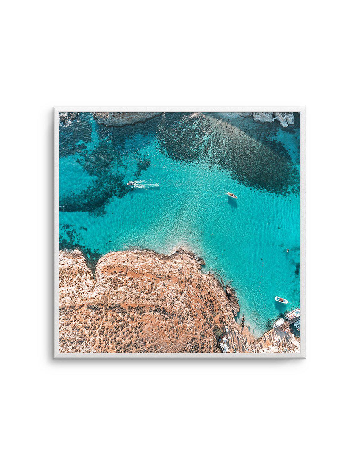 Comino, Malta From Above Art Print-PRINT-Olive et Oriel-Olive et Oriel-Buy-Australian-Art-Prints-Online-with-Olive-et-Oriel-Your-Artwork-Specialists-Austrailia-Decorate-With-Coastal-Photo-Wall-Art-Prints-From-Our-Beach-House-Artwork-Collection-Fine-Poster-and-Framed-Artwork