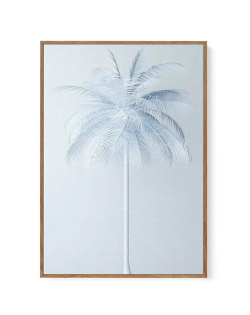 Cool In Blue Palm | Framed Canvas-CANVAS-You can shop wall art online with Olive et Oriel for everything from abstract art to fun kids wall art. Our beautiful modern art prints and canvas art are available from large canvas prints to wall art paintings and our proudly Australian artwork collection offers only the highest quality framed large wall art and canvas art Australia - You can buy fashion photography prints or Hampton print posters and paintings on canvas from Olive et Oriel and have the