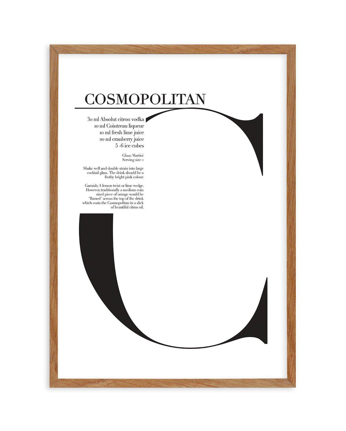 Cosmopolitan Art Print-PRINT-Olive et Oriel-Olive et Oriel-50x70 cm | 19.6" x 27.5"-Walnut-With White Border-Buy-Australian-Art-Prints-Online-with-Olive-et-Oriel-Your-Artwork-Specialists-Austrailia-Decorate-With-Coastal-Photo-Wall-Art-Prints-From-Our-Beach-House-Artwork-Collection-Fine-Poster-and-Framed-Artwork