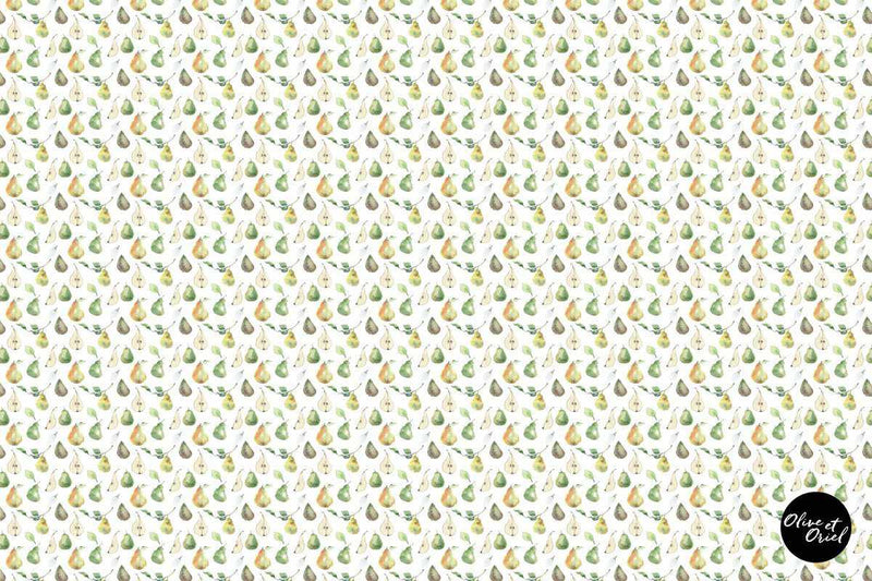 Country Pears Wallpaper - Olive et Oriel
