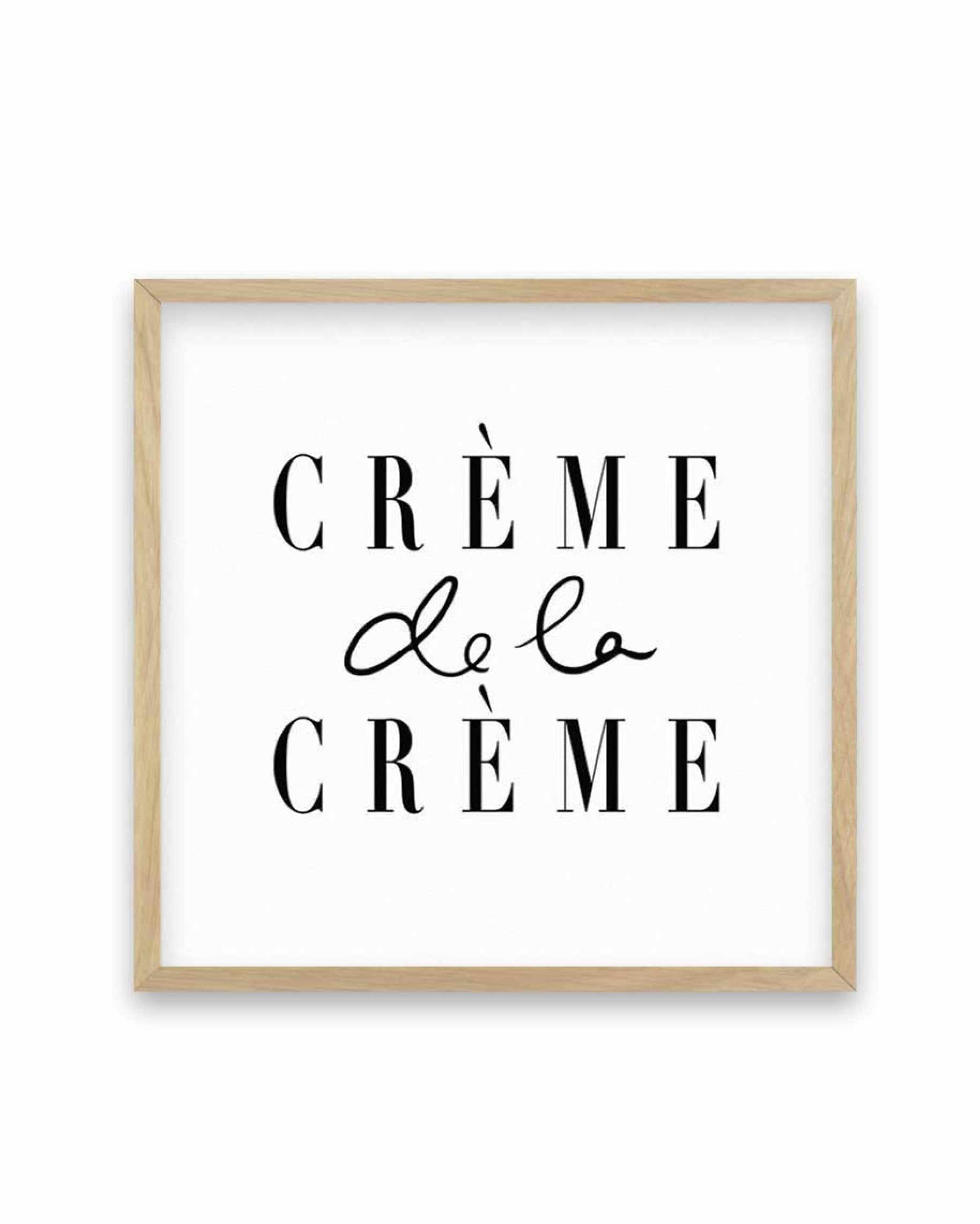 Creme de la Creme SQ Art Print-PRINT-Olive et Oriel-Olive et Oriel-70x70 cm | 27.5" x 27.5"-Oak-With White Border-Buy-Australian-Art-Prints-Online-with-Olive-et-Oriel-Your-Artwork-Specialists-Austrailia-Decorate-With-Coastal-Photo-Wall-Art-Prints-From-Our-Beach-House-Artwork-Collection-Fine-Poster-and-Framed-Artwork