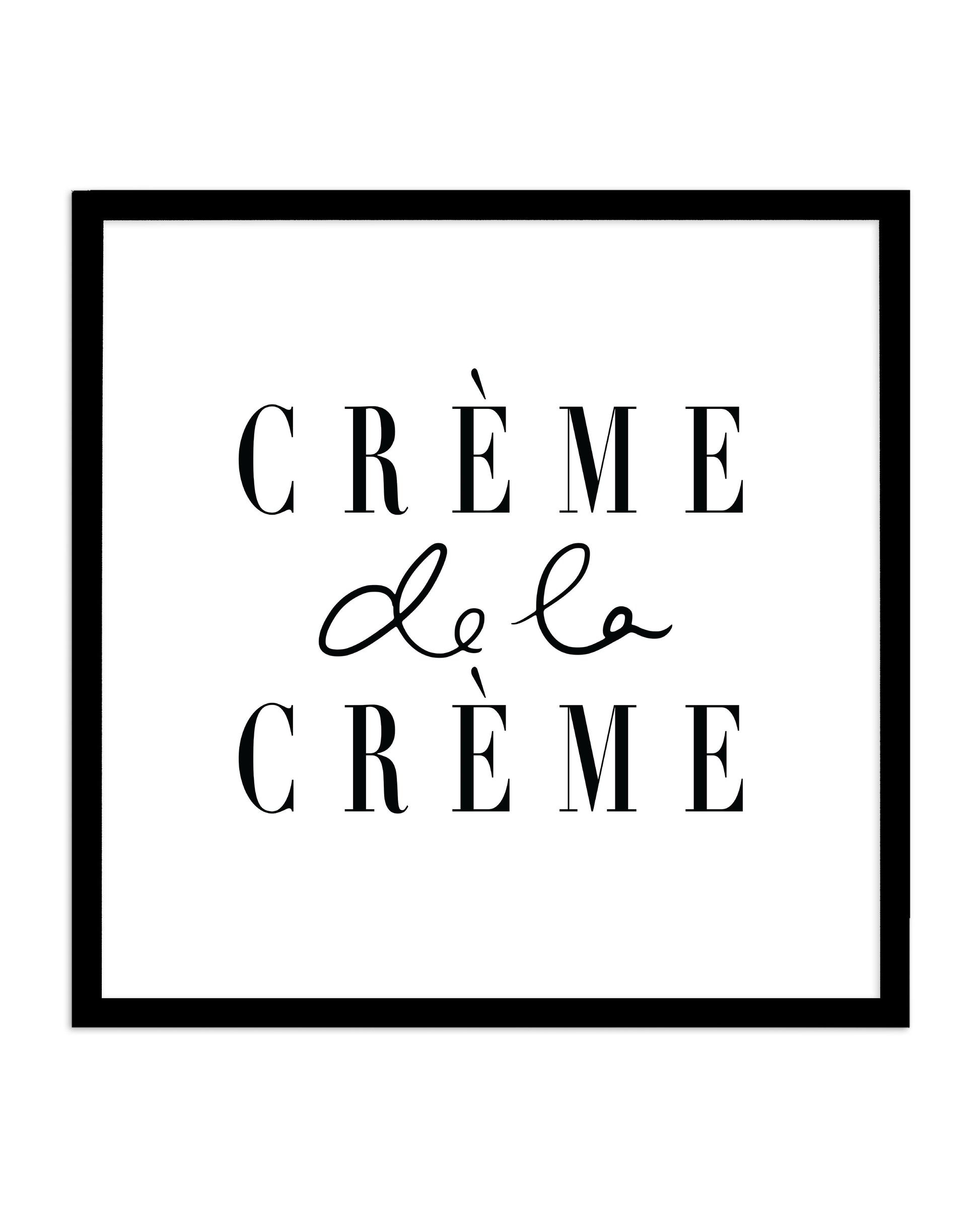 Creme de la Creme SQ Art Print-PRINT-Olive et Oriel-Olive et Oriel-70x70 cm | 27.5" x 27.5"-Black-With White Border-Buy-Australian-Art-Prints-Online-with-Olive-et-Oriel-Your-Artwork-Specialists-Austrailia-Decorate-With-Coastal-Photo-Wall-Art-Prints-From-Our-Beach-House-Artwork-Collection-Fine-Poster-and-Framed-Artwork