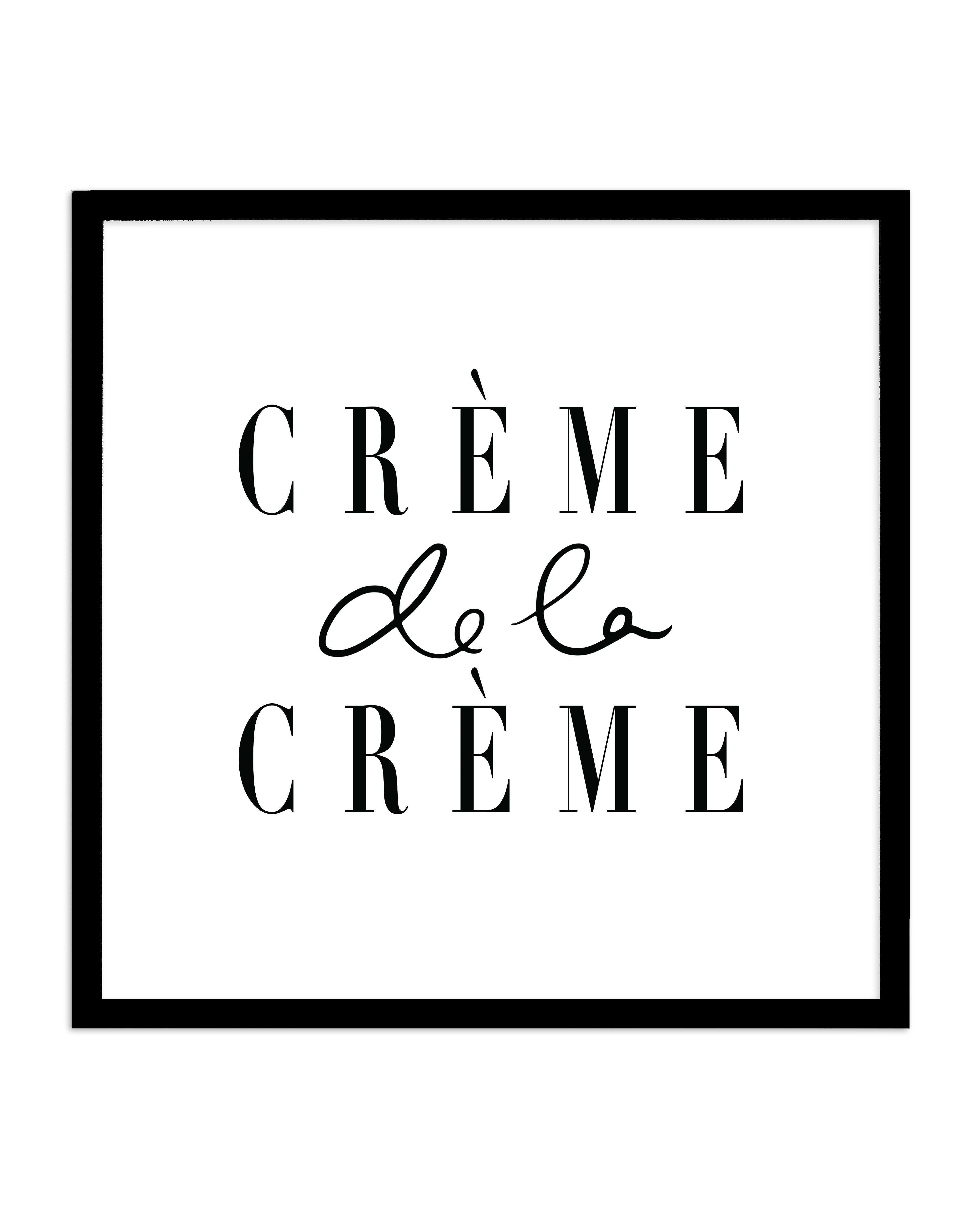 Creme de la Creme SQ Art Print-PRINT-Olive et Oriel-Olive et Oriel-70x70 cm | 27.5" x 27.5"-Black-With White Border-Buy-Australian-Art-Prints-Online-with-Olive-et-Oriel-Your-Artwork-Specialists-Austrailia-Decorate-With-Coastal-Photo-Wall-Art-Prints-From-Our-Beach-House-Artwork-Collection-Fine-Poster-and-Framed-Artwork