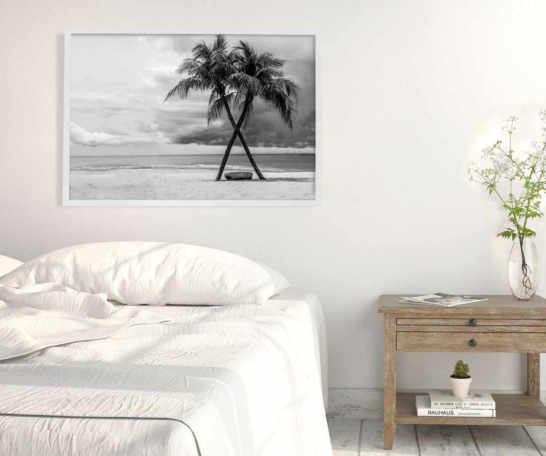 Crossed Palms Art Print-PRINT-Olive et Oriel-Olive et Oriel-Buy-Australian-Art-Prints-Online-with-Olive-et-Oriel-Your-Artwork-Specialists-Austrailia-Decorate-With-Coastal-Photo-Wall-Art-Prints-From-Our-Beach-House-Artwork-Collection-Fine-Poster-and-Framed-Artwork