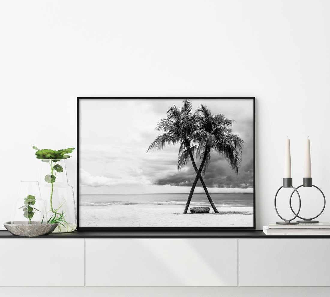 Crossed Palms Art Print-PRINT-Olive et Oriel-Olive et Oriel-Buy-Australian-Art-Prints-Online-with-Olive-et-Oriel-Your-Artwork-Specialists-Austrailia-Decorate-With-Coastal-Photo-Wall-Art-Prints-From-Our-Beach-House-Artwork-Collection-Fine-Poster-and-Framed-Artwork