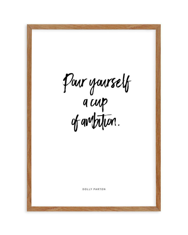 Cup Of Ambition Art Print-PRINT-Olive et Oriel-Olive et Oriel-50x70 cm | 19.6" x 27.5"-Walnut-With White Border-Buy-Australian-Art-Prints-Online-with-Olive-et-Oriel-Your-Artwork-Specialists-Austrailia-Decorate-With-Coastal-Photo-Wall-Art-Prints-From-Our-Beach-House-Artwork-Collection-Fine-Poster-and-Framed-Artwork