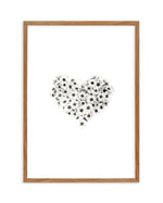 Daisy Heart Art Print-PRINT-Olive et Oriel-Olive et Oriel-50x70 cm | 19.6" x 27.5"-Walnut-With White Border-Buy-Australian-Art-Prints-Online-with-Olive-et-Oriel-Your-Artwork-Specialists-Austrailia-Decorate-With-Coastal-Photo-Wall-Art-Prints-From-Our-Beach-House-Artwork-Collection-Fine-Poster-and-Framed-Artwork