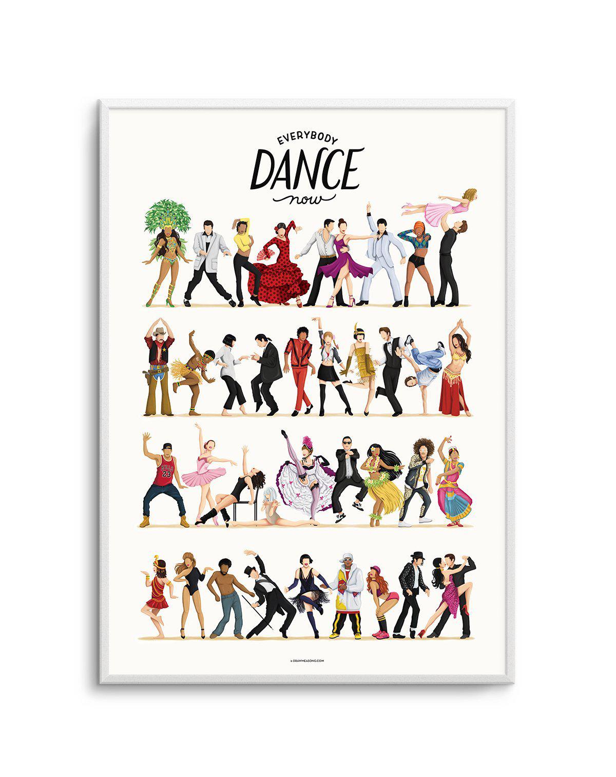 Dance | Draw Me A Song Collection Art Print-PRINT-Olive et Oriel-Olive et Oriel-A5 | 5.8" x 8.3" | 14.8 x 21cm-Unframed Art Print-With White Border-Buy-Australian-Art-Prints-Online-with-Olive-et-Oriel-Your-Artwork-Specialists-Austrailia-Decorate-With-Coastal-Photo-Wall-Art-Prints-From-Our-Beach-House-Artwork-Collection-Fine-Poster-and-Framed-Artwork