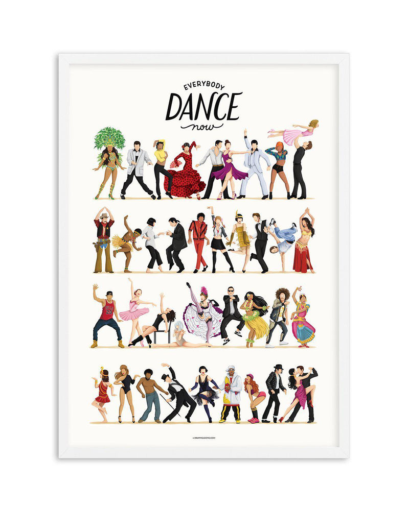 Dance | Draw Me A Song Collection Art Print-PRINT-Olive et Oriel-Olive et Oriel-A5 | 5.8" x 8.3" | 14.8 x 21cm-White-With White Border-Buy-Australian-Art-Prints-Online-with-Olive-et-Oriel-Your-Artwork-Specialists-Austrailia-Decorate-With-Coastal-Photo-Wall-Art-Prints-From-Our-Beach-House-Artwork-Collection-Fine-Poster-and-Framed-Artwork
